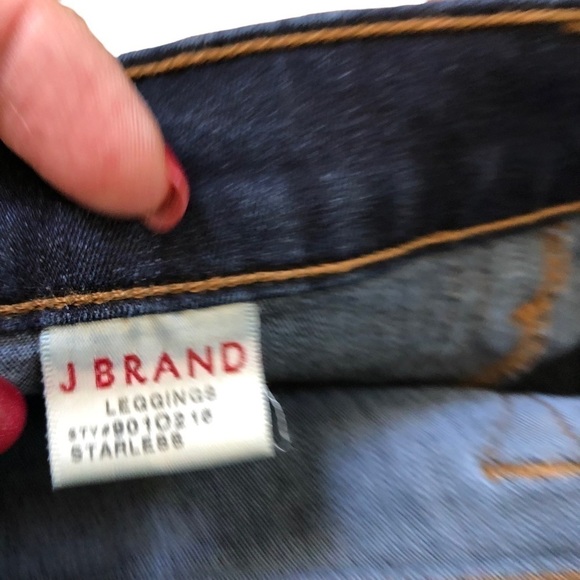 J Brand Jean Jeggings Skinny 9010216 Starless Dark Wash Size 30 - Picture 10 of 11